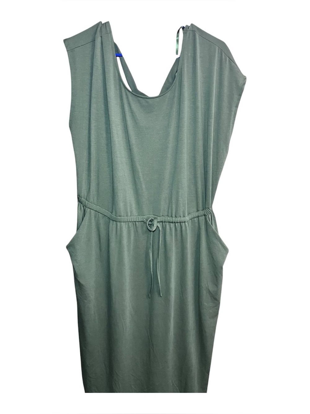 torrid Olive Green Maxi Drawstring Waist Dress
